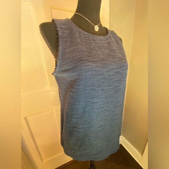 J. Crew Womens Medium Sleeveless Navy Blue Top - Picture 4 of 15